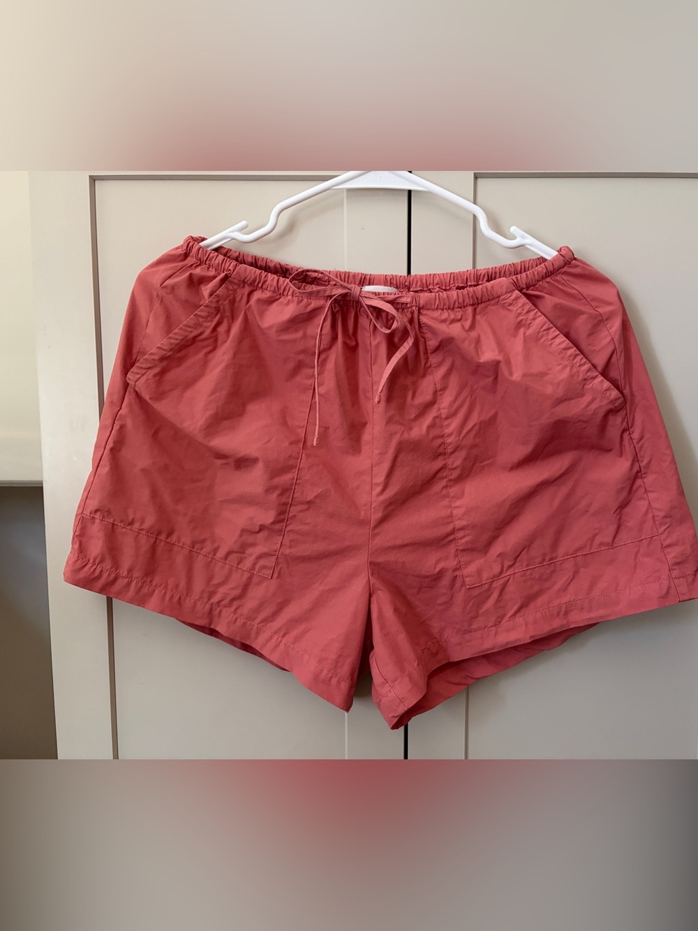 LESET Carnation Neutral Pink Kyoto Pocket Shorts S excellent - Picture 2 of 4